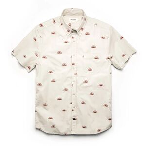 Taylor Stitch Cream Shirt with Red Pattern